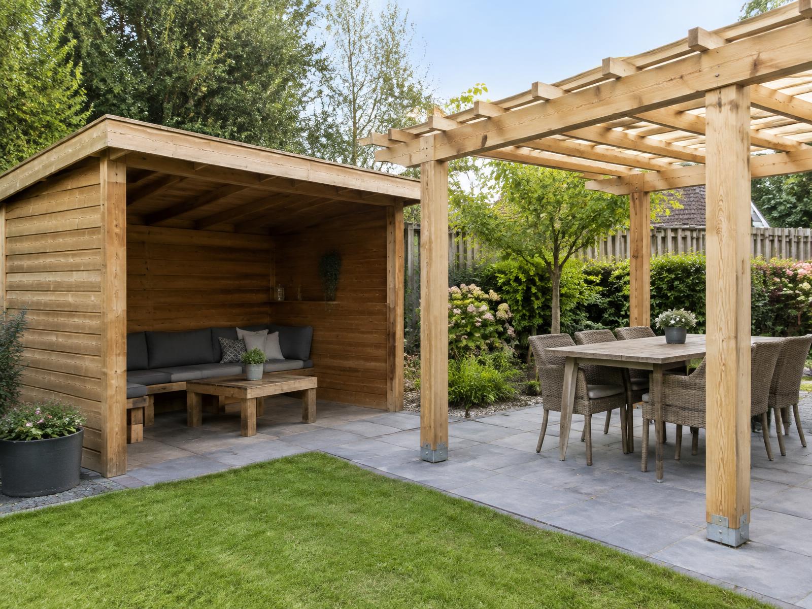 Bois — Abris, chalets et pergolas