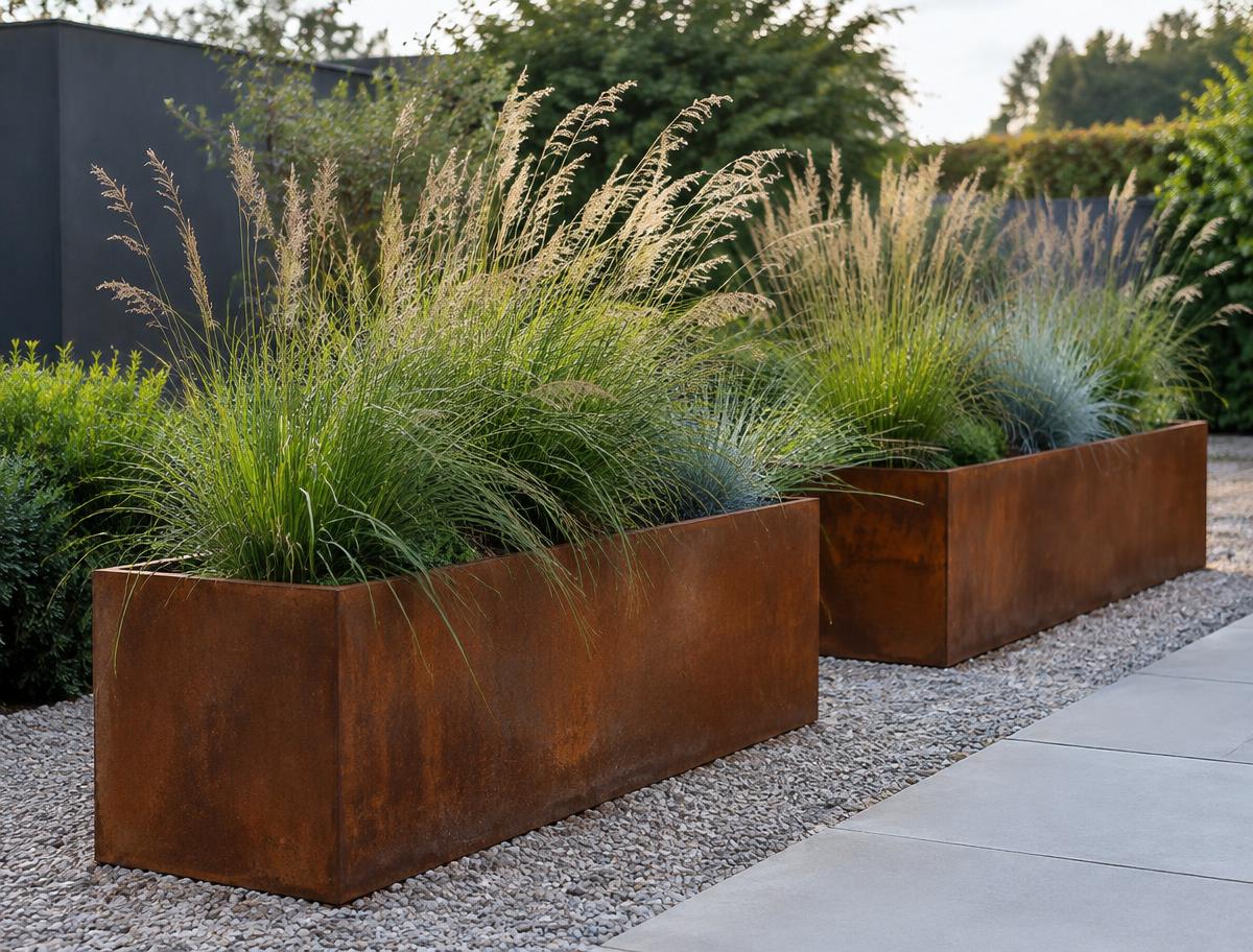 CORTEN — Jardinières, bacs et pots