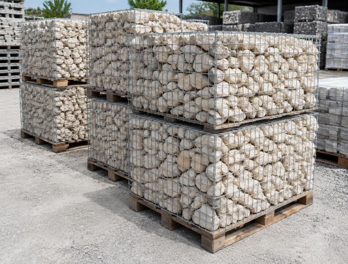 Gabions — Gabions pré-remplis